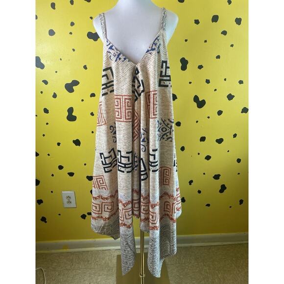 BELMA Boho Afrocentric Cotton Dress One Size NWOT Festival Artwear Style - Picture 1 of 13